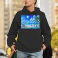 Frutiger Aero Beach Y2k Aesthetic Palm Tree Sand Ocean Unisex Hoodie
