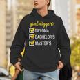 Goal Digger Inspirational Quotes Master's Degree Graduation Unisex Hoodie