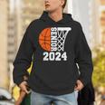 Graduate Senior Class Of 2024 Basketball Player Graduation Unisex Hoodie