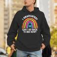I Graduated Can I Go Back To Bed Now Graduation Hat Rainbow Unisex Hoodie