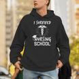Nursing School Graduation Shirt I Survived RN Gift Unisex Hoodie