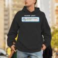 Overthinking In Progress Introvert Please Wait Unisex Hoodie