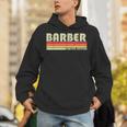 Personal Christmas Retro Vintage Graduation BARBER Job Title Profession Birthday Worker Idea Unisex Hoodie