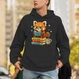 Reading Book Lover Red Panda Read Books Be Kind Stays Weird Unisex Hoodie