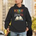 Reading Books Bibliophile Hooray It's Library Day Unisex Hoodie Reading Books Bibliophile Hooray It's Library Day Unisex Hoodie