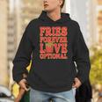 Retro Fast Food Nostalgia Vintage Diner Fries Shakes Burgers Unisex Hoodie