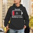Social Battery Low Anti-Social Introvert Unisex Hoodie Social Battery Low Anti-Social Introvert Unisex Hoodie