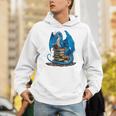 Book Lover Bookworm Reading Books Dragon Premium Tri-Blend Unisex Hoodie