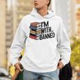 Book Lovers Im With The Banned Books For Reading Librarian Unisex Hoodie