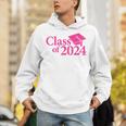 Class Of 2024 Pink For Girls And Women Graduation Unisex Hoodie