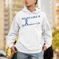 Colon Cancer Awareness Month Memory Loss Blue Ribbon Unisex Hoodie