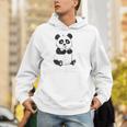 Cute Introvert Vibes – Panda Hello & Goodbye Unisex Hoodie