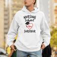 Nursing School Survivor Women Graduation RN Gift Shirt Unisex Hoodie