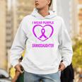 Purple In Memory Of Granddaughter Epilepsy Memorial Graphic Unisex Hoodie