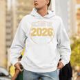 Senior Dad Class Of 2026 Purple Retro Vintage Graduation Unisex Hoodie