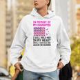 USA Flag With Pink And Black Ribbon In Memory Of My Daughter For Women Men Unisex Hoodie