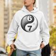 Vintage 6 7 Sketch Yin Yang Namaste Six Seven Nostalgia Unisex Hoodie