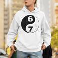 Vintage 6 7 Yin Yang Namaste Six Seven Nostalgia Unisex Hoodie
