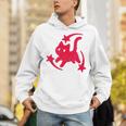 Yk2 Grunge Scary Cat With Shooting Stars 90s Nostalgia Unisex Hoodie