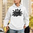 Yk2 Grunge Scary Cat With Tail Tomboy 90s Nostalgia Indie Unisex Hoodie