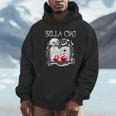 Bella Ciao Goodbye Beautiful Skull Book Of Dark Magic Occult Unisex Hoodie
