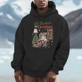 All Booked For Christmas Cute Bookish Cat Lover Unisex Hoodie