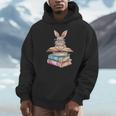 Books Bookworm Reader Book Cute Reading Bunny With Glasses Unisex Hoodie