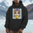 Bulldog Anime Pup Graduation Unisex Hoodie
