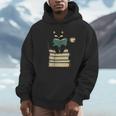Cat Reading Book Unisex Hoodie