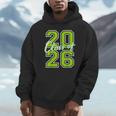 Class Of 2026 Graduation Varsity Lime Green Letters Unisex Hoodie