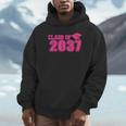 Class Of 2037 Pink Girls Growing Up School Memory Graduation Unisex Hoodie