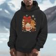 Cute Christmas Books Gingerbread Xmas Book Lover Teacher Unisex Hoodie