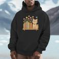 Cute Kawaii Cat Books Flowers Unisex Hoodie