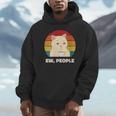 Ew People Introvert Cat Lover Crazy Colorful Cat Lady Unisex Hoodie