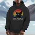 Ew People Introvert Cat Lover Cat Lady Vintage Unisex Hoodie