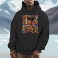 Geometric History Educated Women Reading Book Melanin Unisex Hoodie