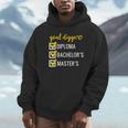 Goal Digger Inspirational Quotes Master's Degree Graduation Unisex Hoodie