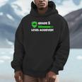 Grade 5 Level Achieved Video Gamer 5th Grade Graduation Unisex Hoodie