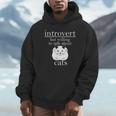 Introvert But Willing To Talk About Cats Unisex Hoodie