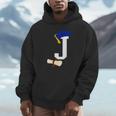 Kids Initial J Letter For Boys Preschool Graduation Kindergarten Unisex Hoodie