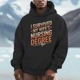 Nurse Graduation I Survived My Wife'S Nursing Degree Nurse Unisex Hoodie