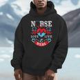 Nurse Live Love Heal Graduation Appreciation Valentines Day Unisex Hoodie
