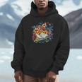 Open Book With Colorful Floral Reading Magic Unisex Hoodie Open Book With Colorful Floral Reading Magic Unisex Hoodie