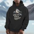 Please Chew Quieter Introvert Christmas Bird Lover Unisex Hoodie