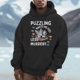Puzzling Makes Me Feel Less Murdery Introvert Puzzle Cat Unisex Hoodie Puzzling Makes Me Feel Less Murdery Introvert Puzzle Cat Unisex Hoodie