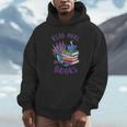 Read More Books Floral Book Reader Art Reading Lover Quote Unisex Hoodie