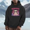 Readsolotl Pink Kawaii Axolotl Book Lover Reading Unisex Hoodie