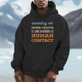 Running On Paper Crafts Social Introvert Humor Vintage Unisex Hoodie Running On Paper Crafts Social Introvert Humor Vintage Unisex Hoodie