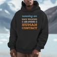 Running On Race Walking Social Introvert Humor Vintage Unisex Hoodie Running On Race Walking Social Introvert Humor Vintage Unisex Hoodie