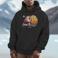 Santa Holding Cookie Xmas Baker Introvert Christmas Unisex Hoodie